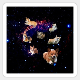 Space Corgis Sticker